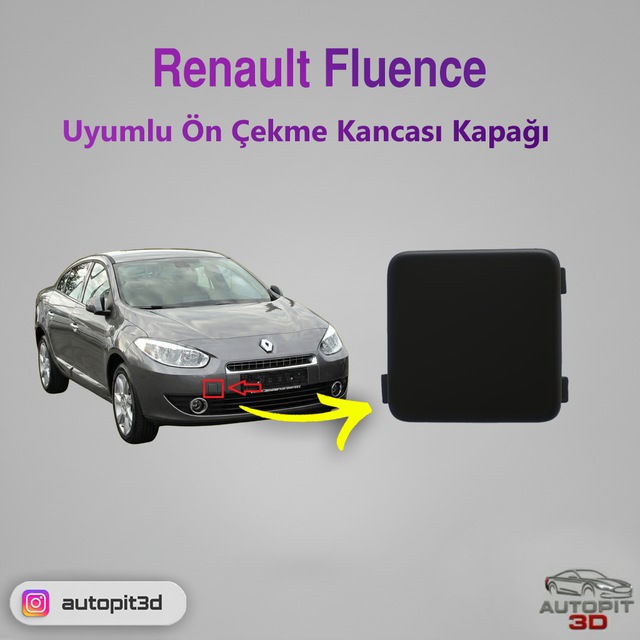 Renault Fluence 2009 Uyumlu Ön Çeki Demiri Kapağı