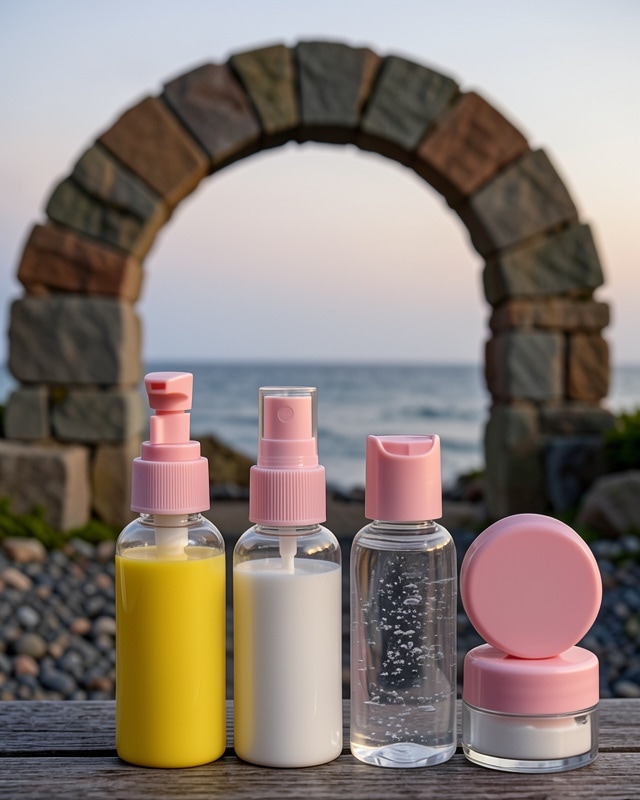 5 Parça Seyahat Kozmetik Şişesi Takımı 30 Ml