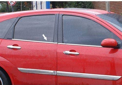 Ford Focus 1 Krom Cam Çıtası 4 Parça 1998-2005 Paslanmaz Çelik