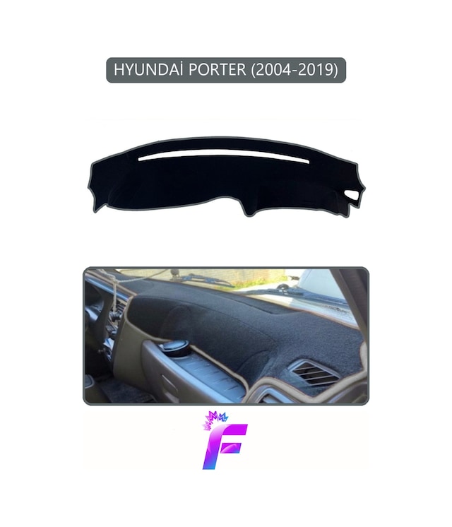 Hyundai Porter 2004-2019 Araca Özel Torpido Örtüsü Kolay Montaj Güneşten Korur Koruma G62 Torpido Halısı