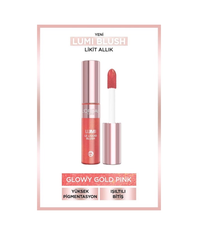 L'Oréal Paris Lumi Blush Likit Allık Glowy Gold Pink