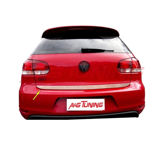 Volkswagen Golf 6 Krom Bagaj Alt Çıta Formlu 2009 Üzeri Paslanmaz