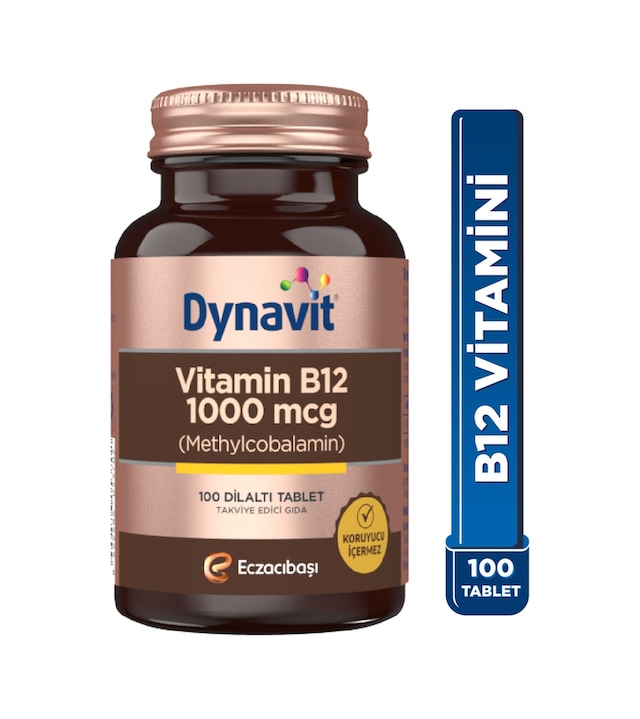 Dynavit Vitamin B12 1000Mcg 100 Dilaltı Tablet