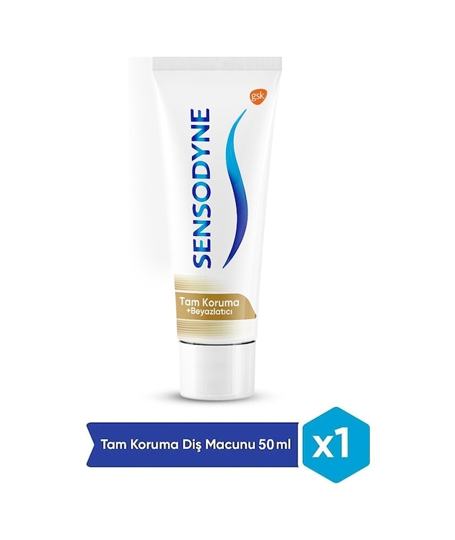 Sensodyne Tam Koruma + Beyazlatıcı Diş Macunu 50 ML
