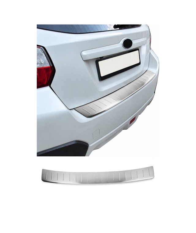 Subaru Xv I 2012-2017 Uyumlu Krom Arka Tampon Eşiği Paslanmaz Çelik Taşlı Mat