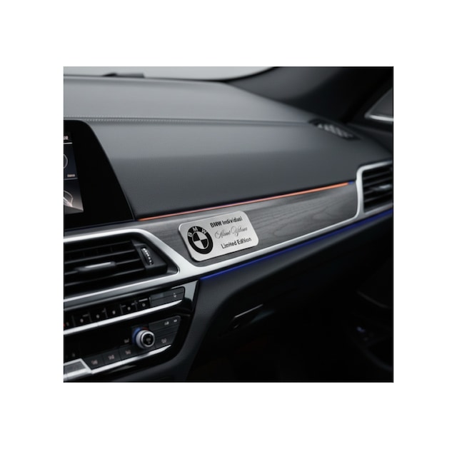 Kişiye Özel Bmw Individual Limited Edition Metal Etiket 3x7 Cm Arkası Yapışkanlı 1 Adet