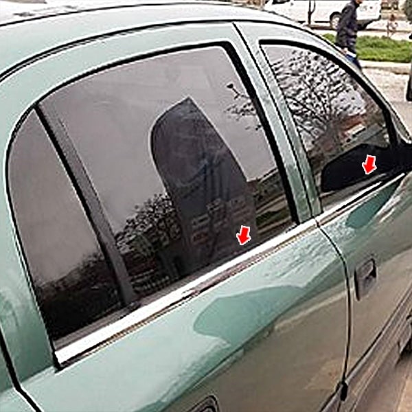 Opel Astra G Sedan Krom Cam Çıtası 2001-2009 4Prç