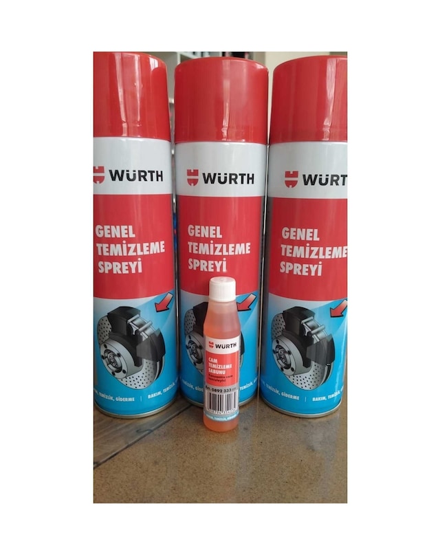 Genel Temizleme Spreyi 500 Ml 3 Adet Ve Cam Temizleme Sabunu 32 Ml