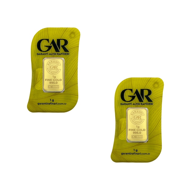 1 Gr 24 Ayar Gar Gram Altın 2'li