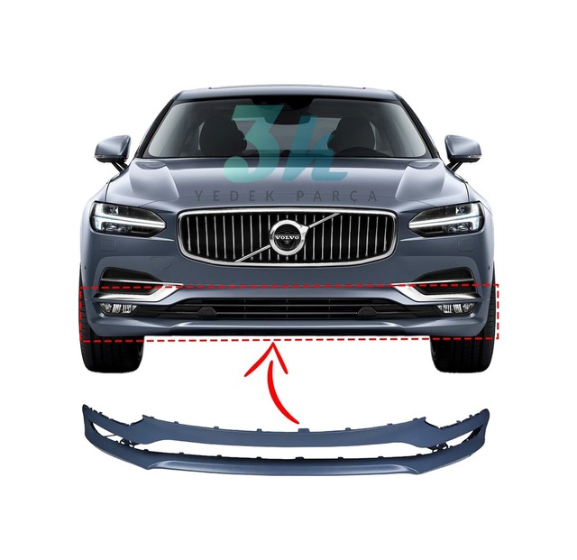 Volvo S90 Ön Tampon Alt Spoiler Eki 2017 2018 2019 2020