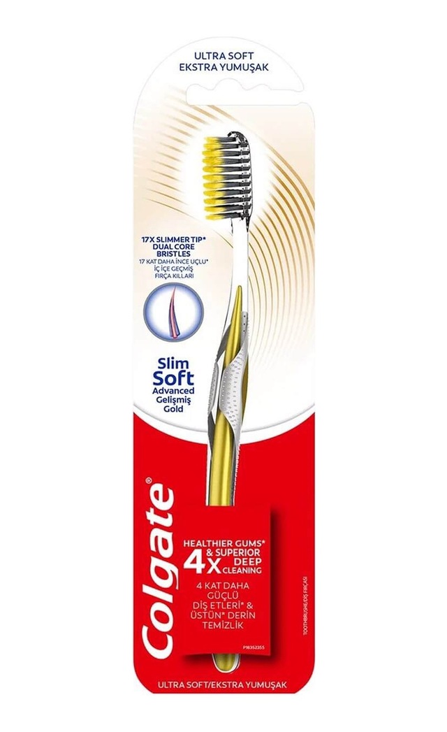 Colgate Mikro İnce Gelişmiş Gold Charcoal Ekstra Yumuşak Diş Fırçası