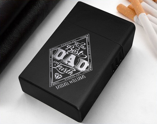 Bk Gift Kişiye Özel İsimli Tasarımlı Siyah Metal Sigara Kutusu 98231929