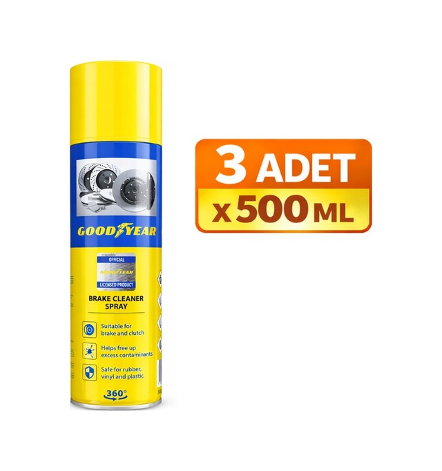 Fren Balata Temizleme Spreyi 3 Adet - Goodyear