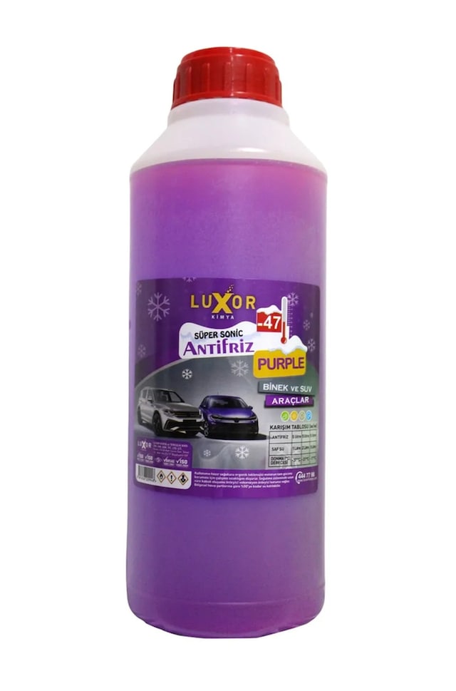 Luxor Kimya 4 Mevsim -47 Derece Supersonic Mor Antifiriz 1 L (Üretim Yılı: 2024)