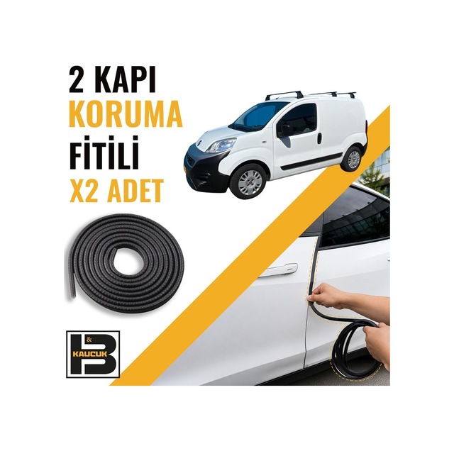 Fiat Fiorino Panelvan Kapı Koruma Fitili-iki Kapı-siyah-bm1168