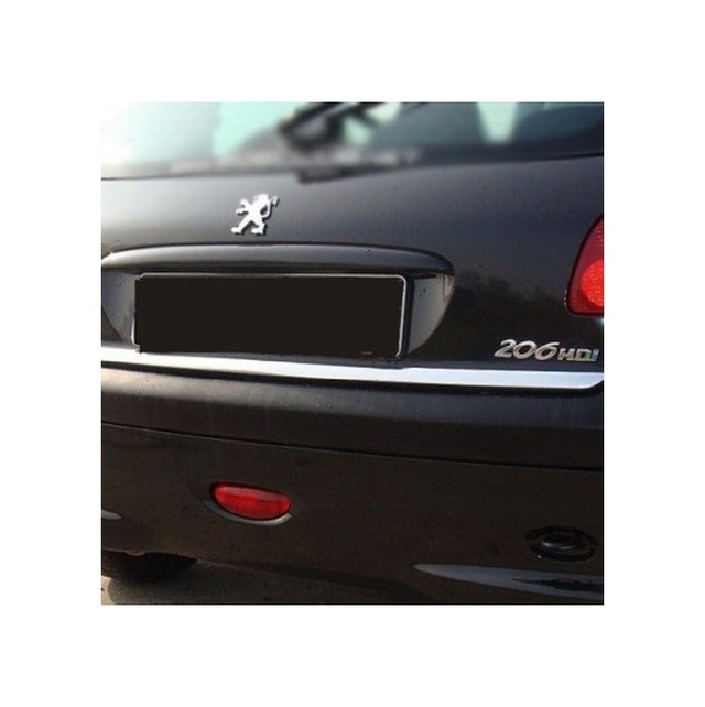 Peugeot 206 Krom Bagaj Alt Çıtası Paslanmaz Çelik
