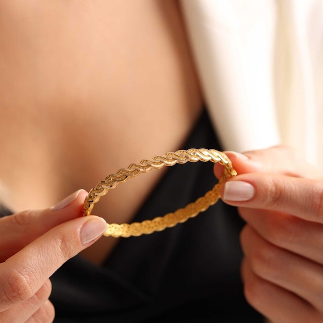 Sembol Gold Altın Sarmaşık Kelepçe Füzyon