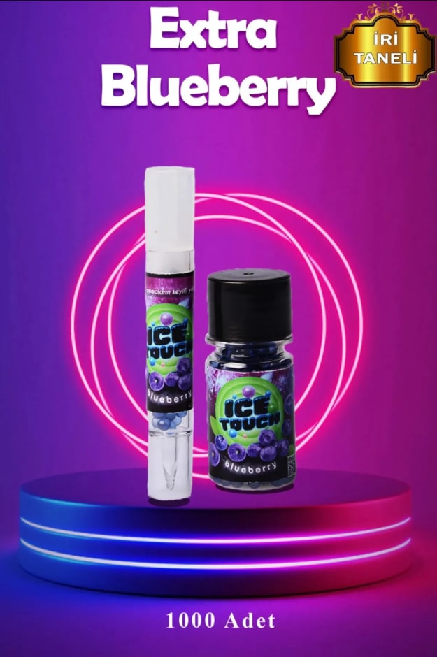 İce Touch Mentol Topu Extra İri Blueberry 1000'li + Aplikatör