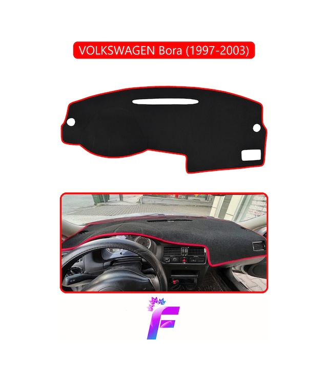 Volkswagen Bora 1997-2003 Uyumlu Torpido Örtüsü Yansıma Önleyici Tam Koruma Hızlı Montaj K69 Torpido Halısı