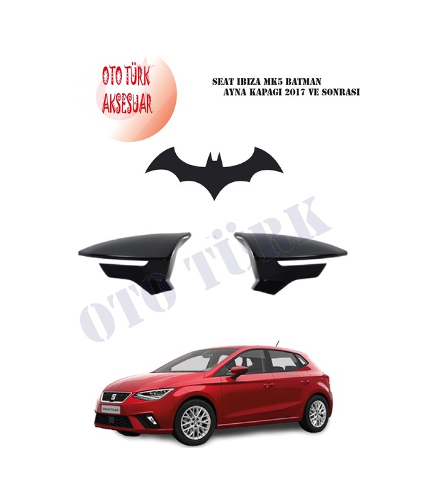 Seat Ibiza Mk5 Yarasa Batman Ayna Kapağı 2017 Ve Sonrası