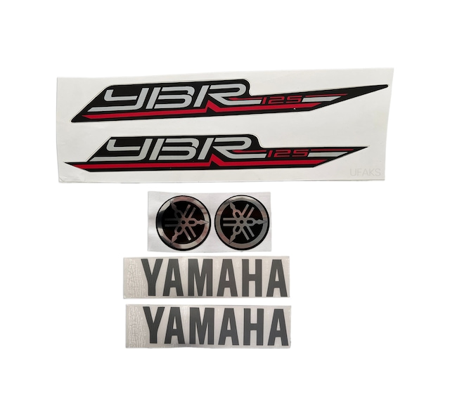 Yamaha YBR125 Esd Depo Sticker Set Kırmızı-Siyah