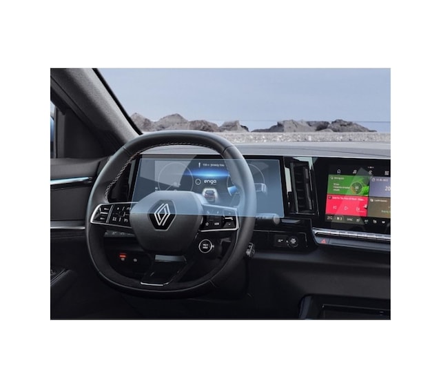 Renault Austral Dijital Gösterge 12.3 İnç İle Uyumlu Ekran Koruyucu Şeffaf Nano