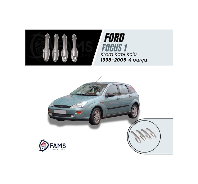 Ford Focus 1 Krom Kapı Kolu 4 Kapı 1998-2005 P.Çelik Çift Del .