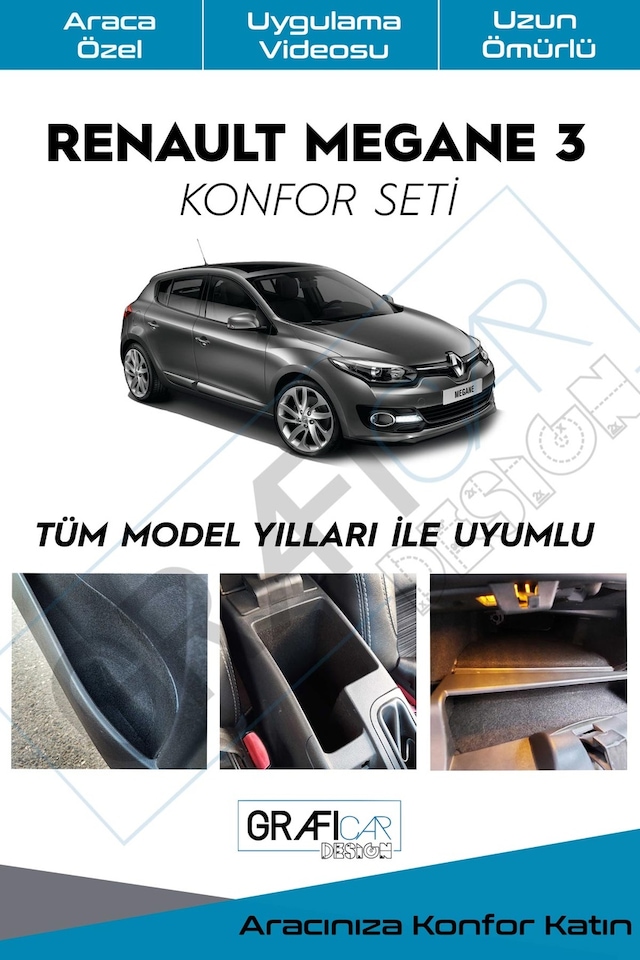 Renault Megane 3 Konfor Seti Seti Ses Kaplama Set