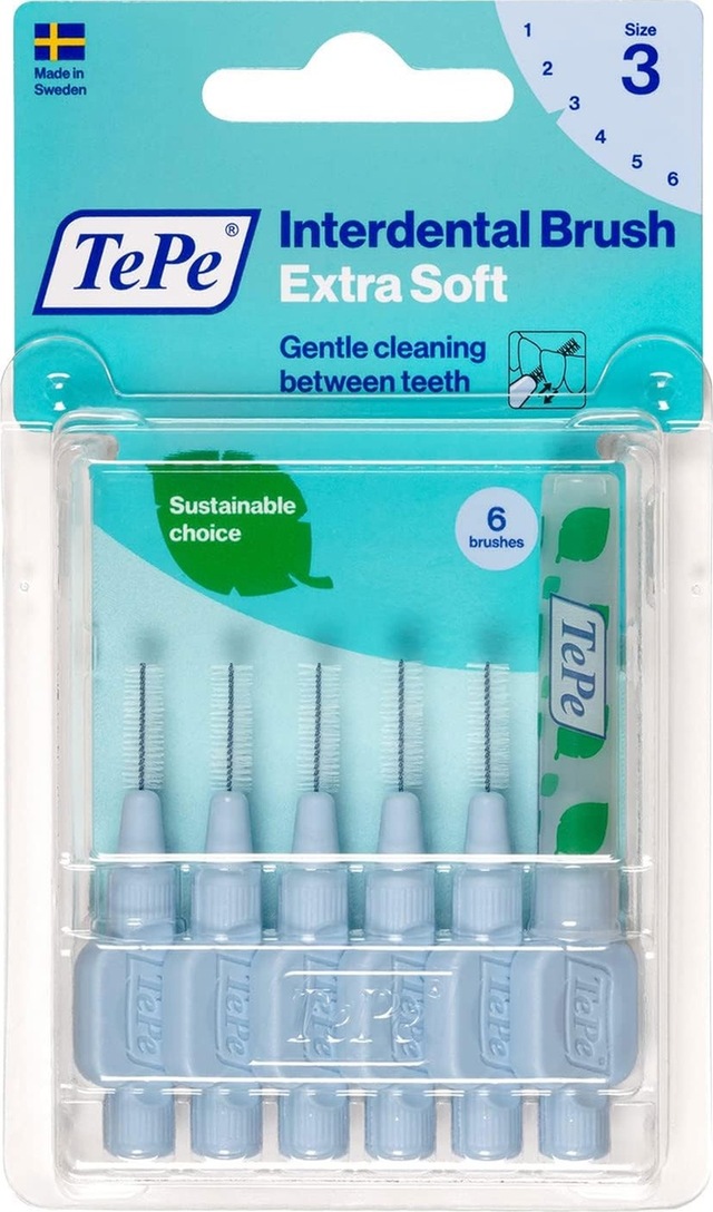 Tepe Blister X-soft 0.6 Mm - Mavi Diş Arayüz Fırçası 1x 6 Adet