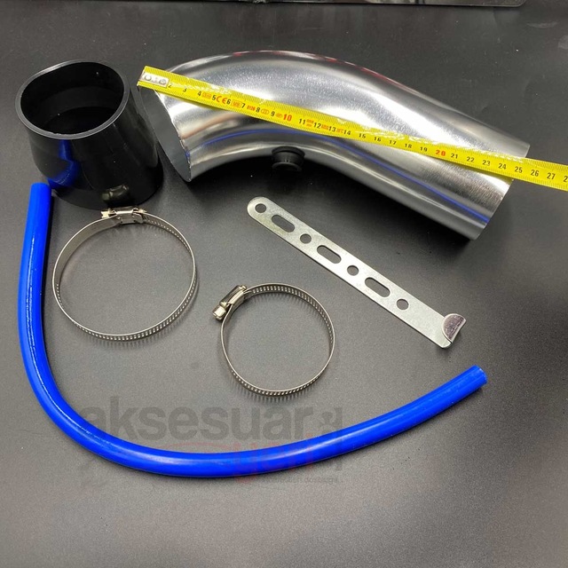 Hava Filtresi Uzatma Boru Seti Metal Ürün 7.6cm Çap, 25cm Uzunluğunda