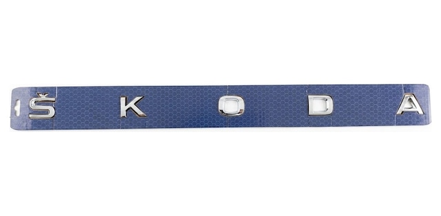 Skoda Krom Bagaj Yazısı Logo Amblem