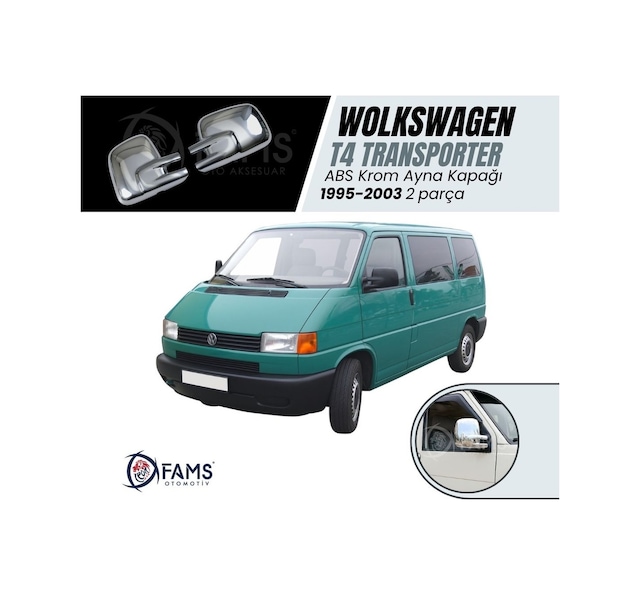Vw T4 Transporter Abs Krom Ayna Kapağı 2 Prç. 1995-2003