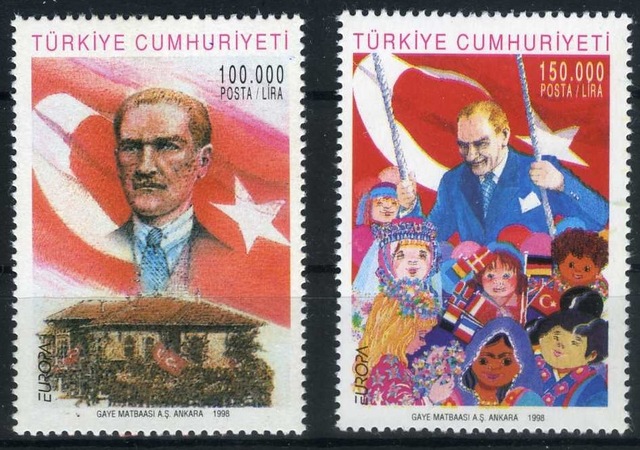 Pul Koleksiyonu,1998 Europa-cept,asb-ecept-2 Teşhir Ürün