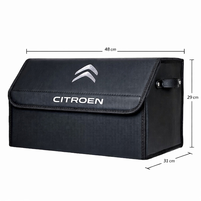 Citroen Marka Logolu Oto Bagaj Organizer Çanta Oto Bagaj Çantası 2 48 Cm X 31 Cm X 29 Cm