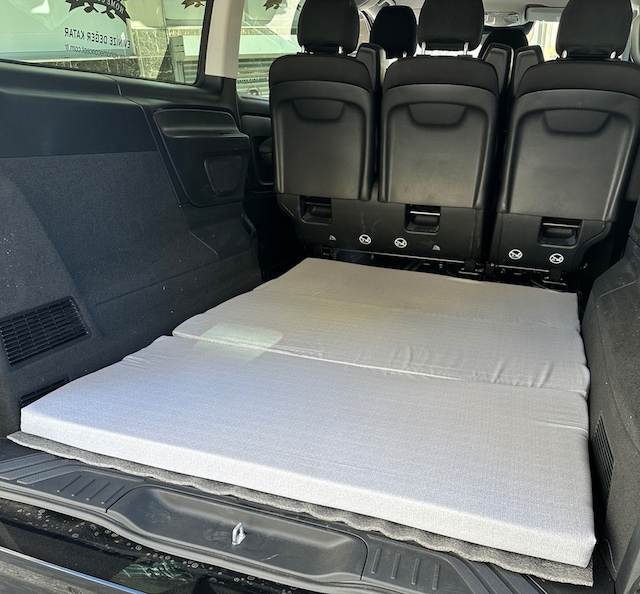 Araç Yatağı Sünger Katlanabilir Oto Yatağı Üniversal 120x180x6 Cm-tesla Ve Birçok Modele Uygun-gri