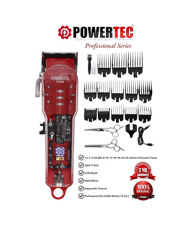 Powertec TR-3100 Saç Sakal Tıraş Makinesi