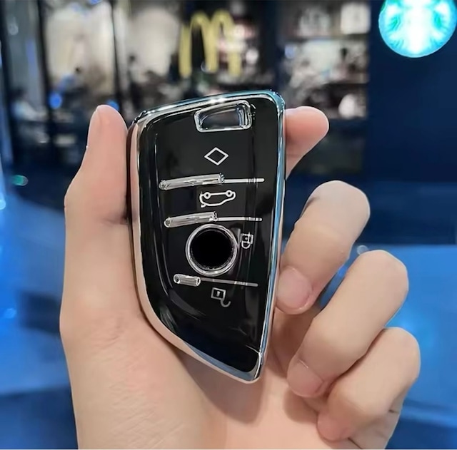 Bmw 3 Serisi G20 Siyah-silver Anahtar Kılıfı