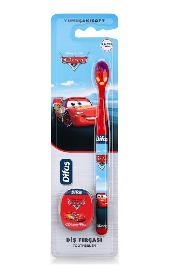 Difaş Cars Yumuşak Kıllı Diş Fırçası 8-14 Yaş