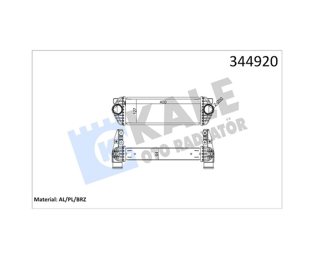 Turbo Radyatörü Kale 344920 Ford Connect Oem 7t16 9l440 Ac