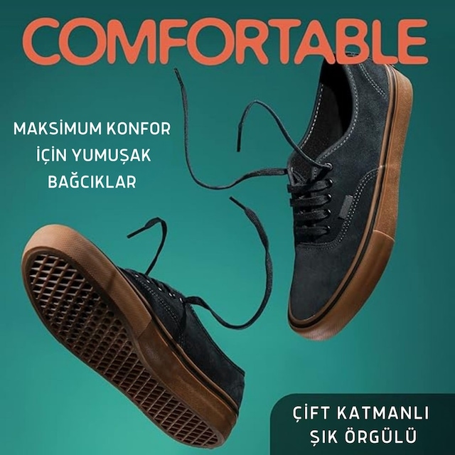 İpekbazaar Exclusive 120 Cm Yassı Spor Ayakkabı Bağcığı, Çift Katmanlı Örgülü Sneakers Bağcık Lila