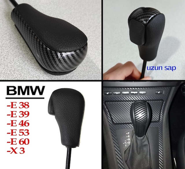 Bmw E46 E53 Otomatik Vites Topuzu Siyah Karbon