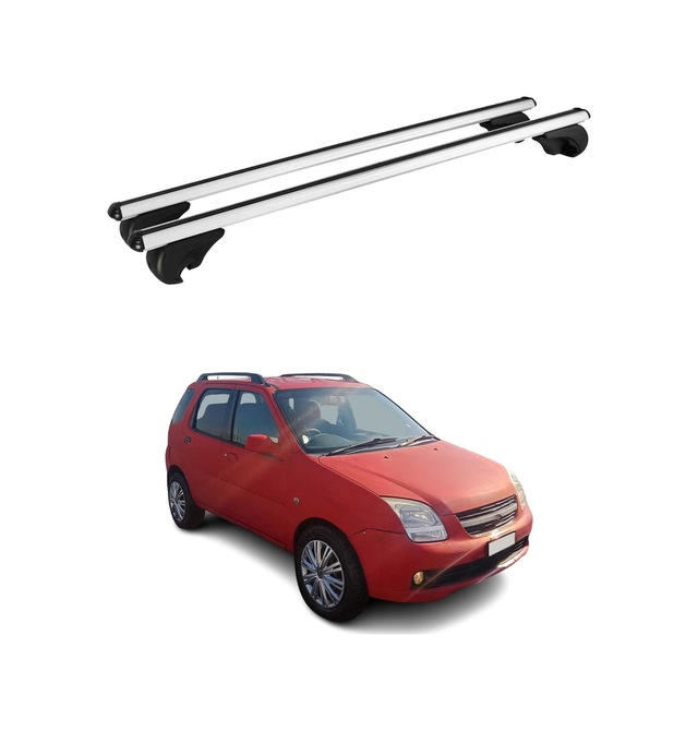 Chevrolet Cruze 2001-2004 Arası Uyumlu Port Bagaj Taşıyıcı Ara Atkı Alüminyum Gümüş 2 Parça
