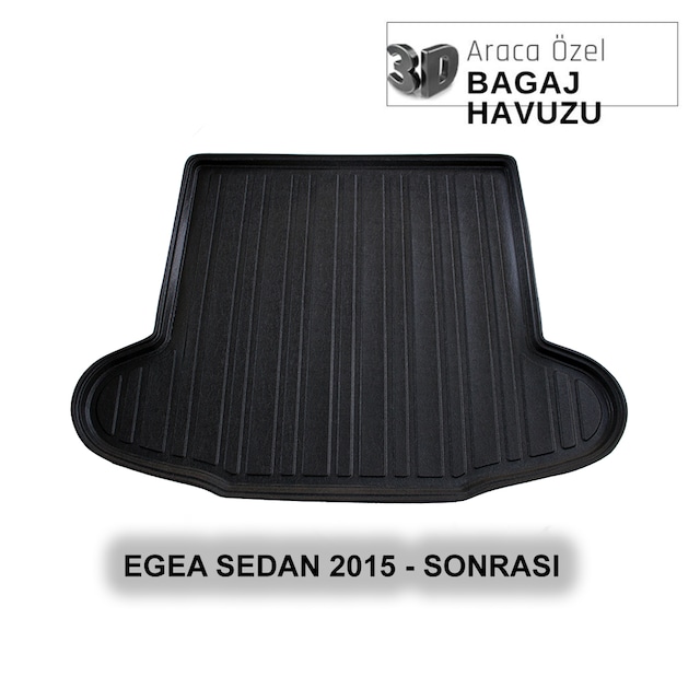 Fıat Egea Sedan 2015+ 3d Araca Özel 3d Bagaj Havuzu