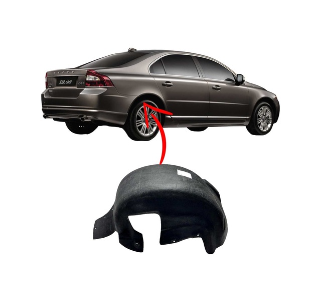 Volvo S80 Arka Çamurluk Davlumbazı Sağ 2007 2016 Keçe