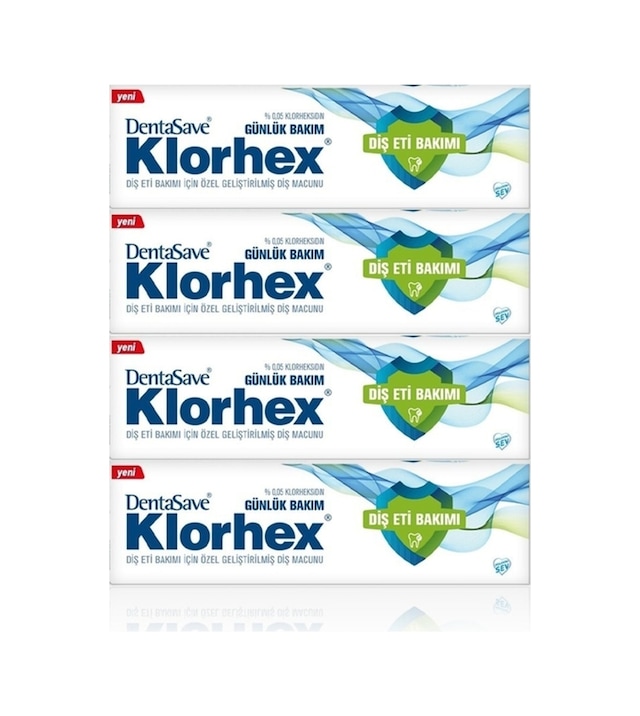 Dentasave Klorhex Günlük Bakım Diş Macunu 4 x 75 ML