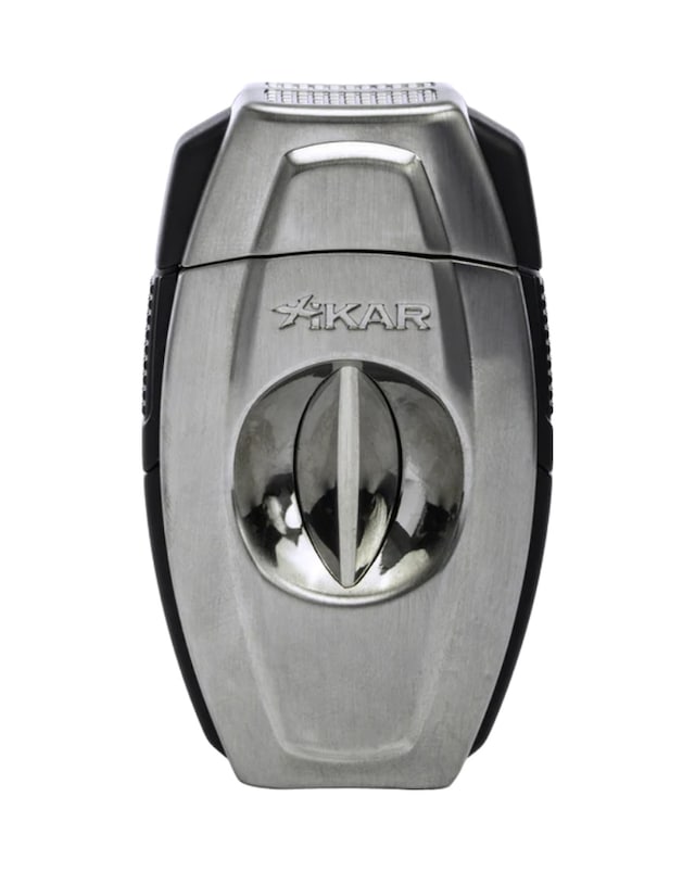 Xikar Flip Dual Gümüş V & Düz Puro Makası Kesici 00000tr9307