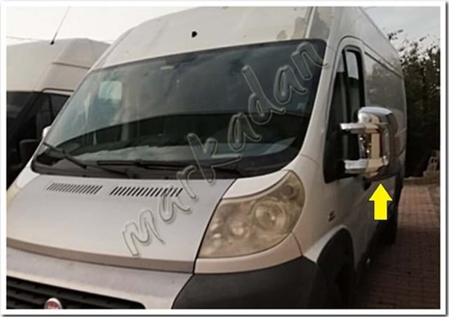 Fiat Ducato Krom Ayna Kapağı 2006 Sonrası 2 Parça Abs Krom