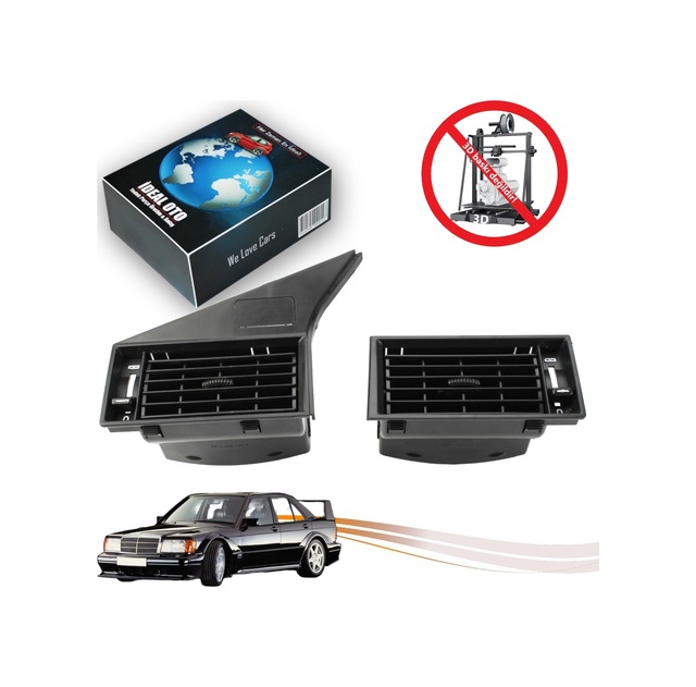 Mercedes 190 W201 1982-1993 İçin Sol & Sağ Havalandırma Klima Izgarası 3d Baskı Değildir