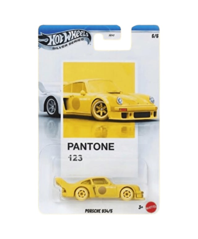 Hot Wheels Porsche 934/5 - Hw Pantone Serisi Sarı 1/64 Diecast Model Araba Çok Renkli
