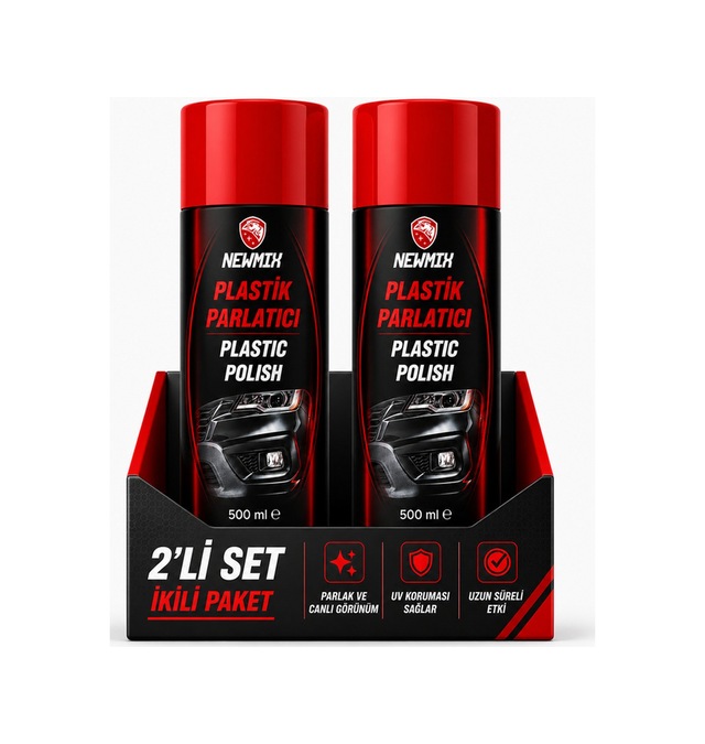 2 Adet Newmix Tampon-plastik Yenileyici 500 Ml Aerosol